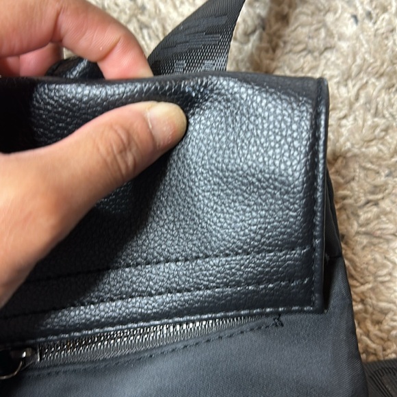 NWT Botkier New York Black Mini Trigger Backpack Nylon Faux Leather - Picture 2 of 6
